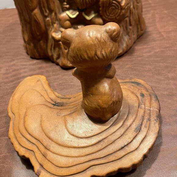 Vintage Twin Winton Calif Pottery 63’  MCM cookie jar woodland troll - Picture 6 of 11